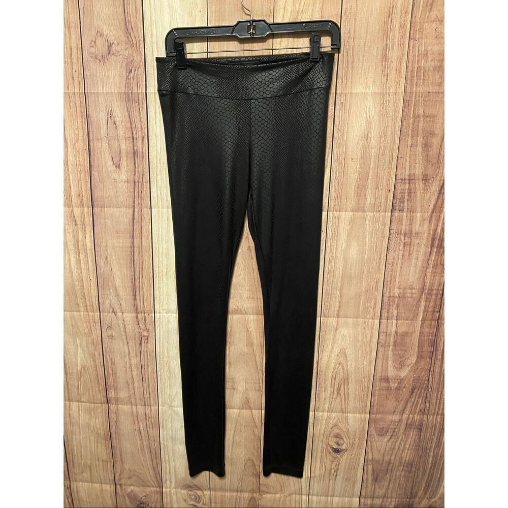 BCBGMAXAZRIA Small black snake print stretch leggings pants Bryson